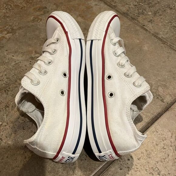 Converse White Chuck Taylor White Ox Low Top Sneakers Unisex M4 W6 EU 36.5 M7652 - Picture 6 of 13